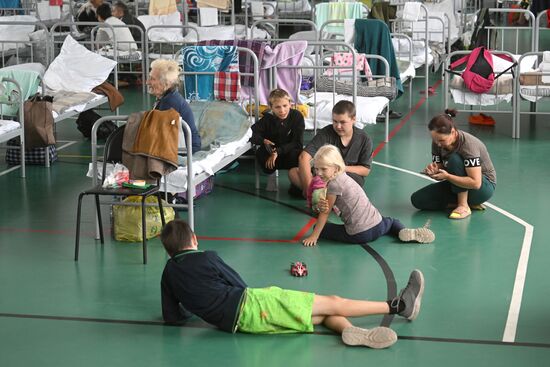 Russia Belgorod Evacuees