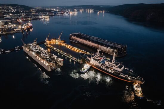 Russia Lenin Atomic Icebreaker Maintenance