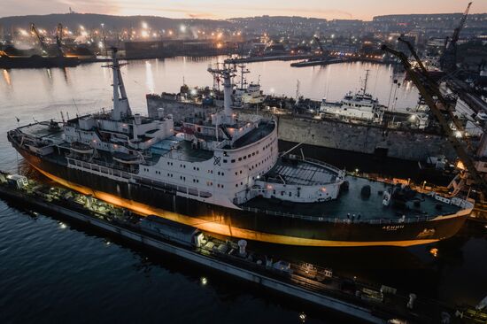 Russia Lenin Atomic Icebreaker Maintenance