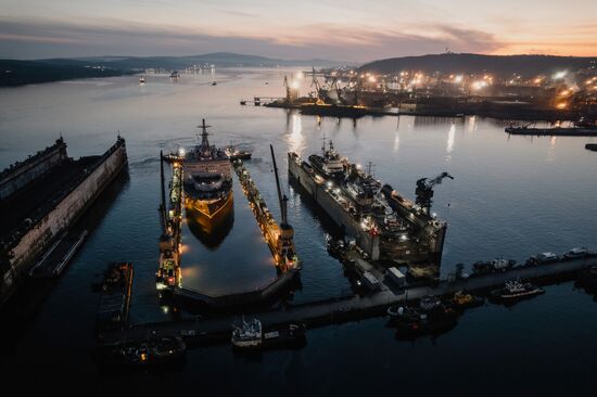 Russia Lenin Atomic Icebreaker Maintenance