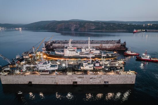 Russia Lenin Atomic Icebreaker Maintenance