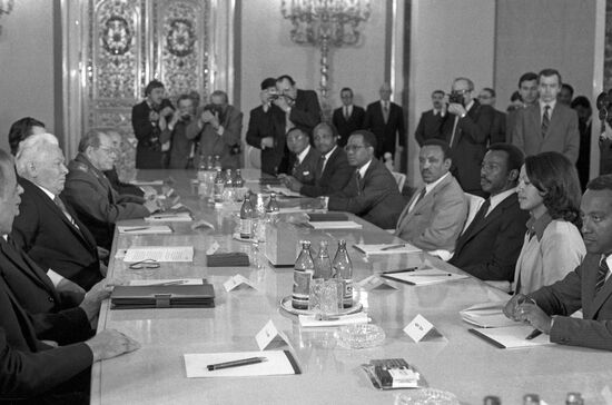 Mengistu Haile Mariam visits USSR