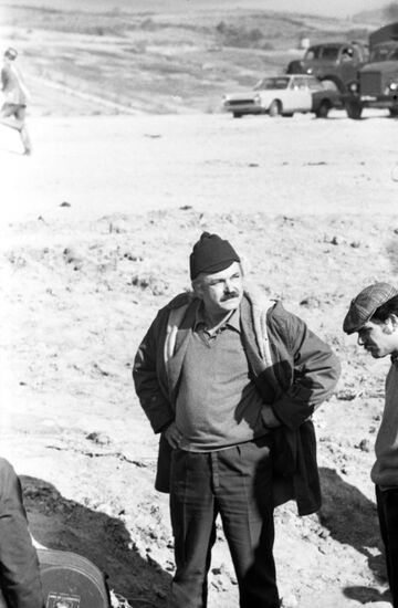 Sergei Bondarchuk shooting Waterloo
