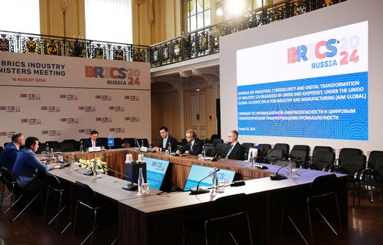 Seminar on Industrial Cybersecurity and Digital Transformation of Industry. Location: Russia, Nizhny Novgorod. Author: Vladimir Astapkovich/Sputnik. 8th BRICS Industry Ministers' Meeting