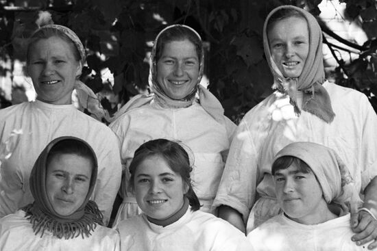 Milkmaids of Timanovka village agricultural cooperative, Vinnitsa Region
