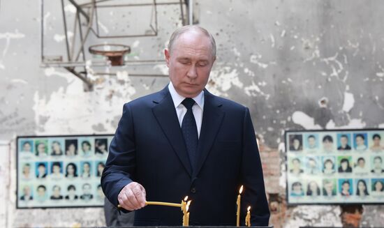 Russia Putin North Caucasian Federal District North Ossetia