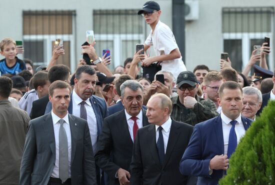 Russia Putin North Caucasian Federal District North Ossetia