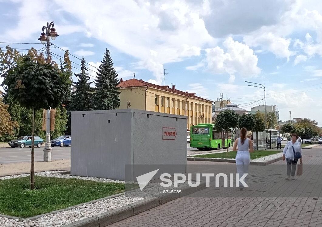 Russia Ukraine Military Operation Kursk Shelters