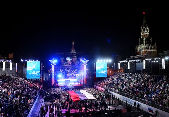 Russia National Flag Day Shaman Concert