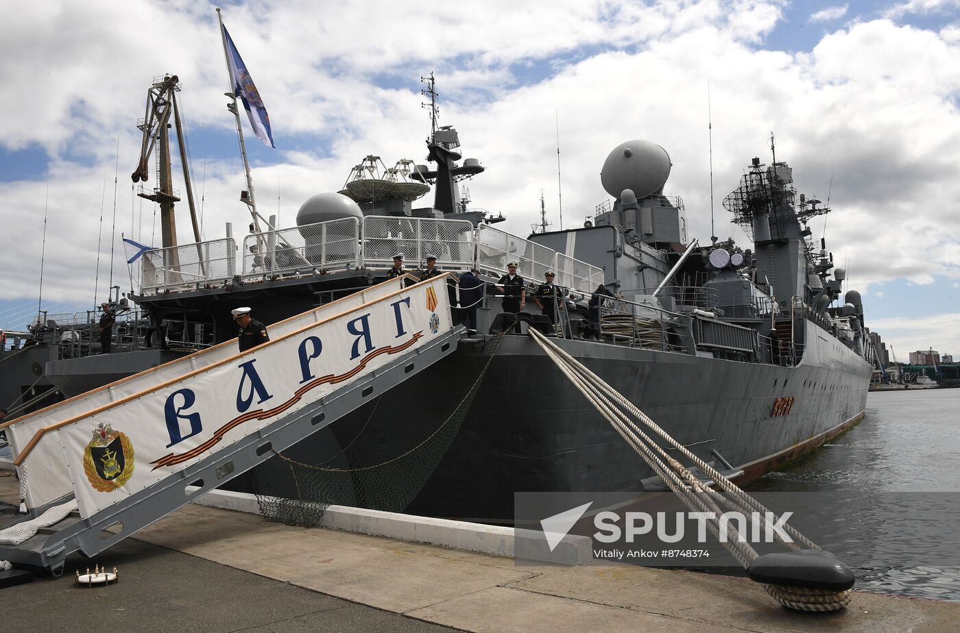 Russia Navy Warships Welcoming