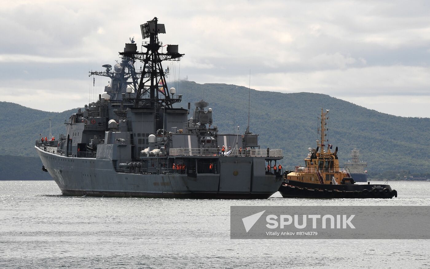 Russia Navy Warships Welcoming