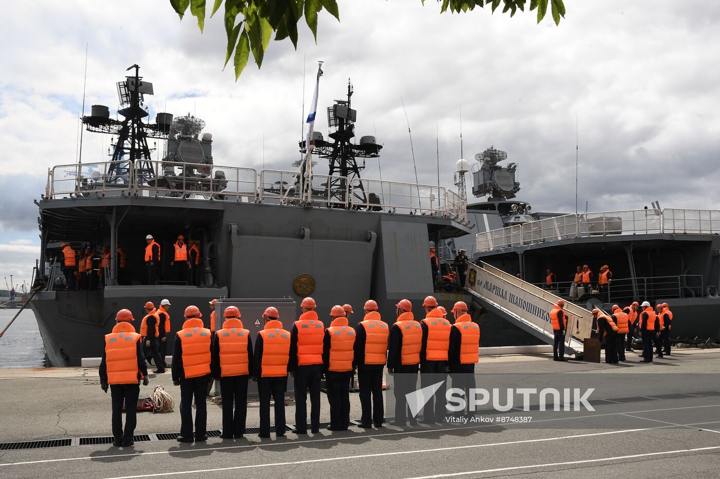 Russia Navy Warships Welcoming
