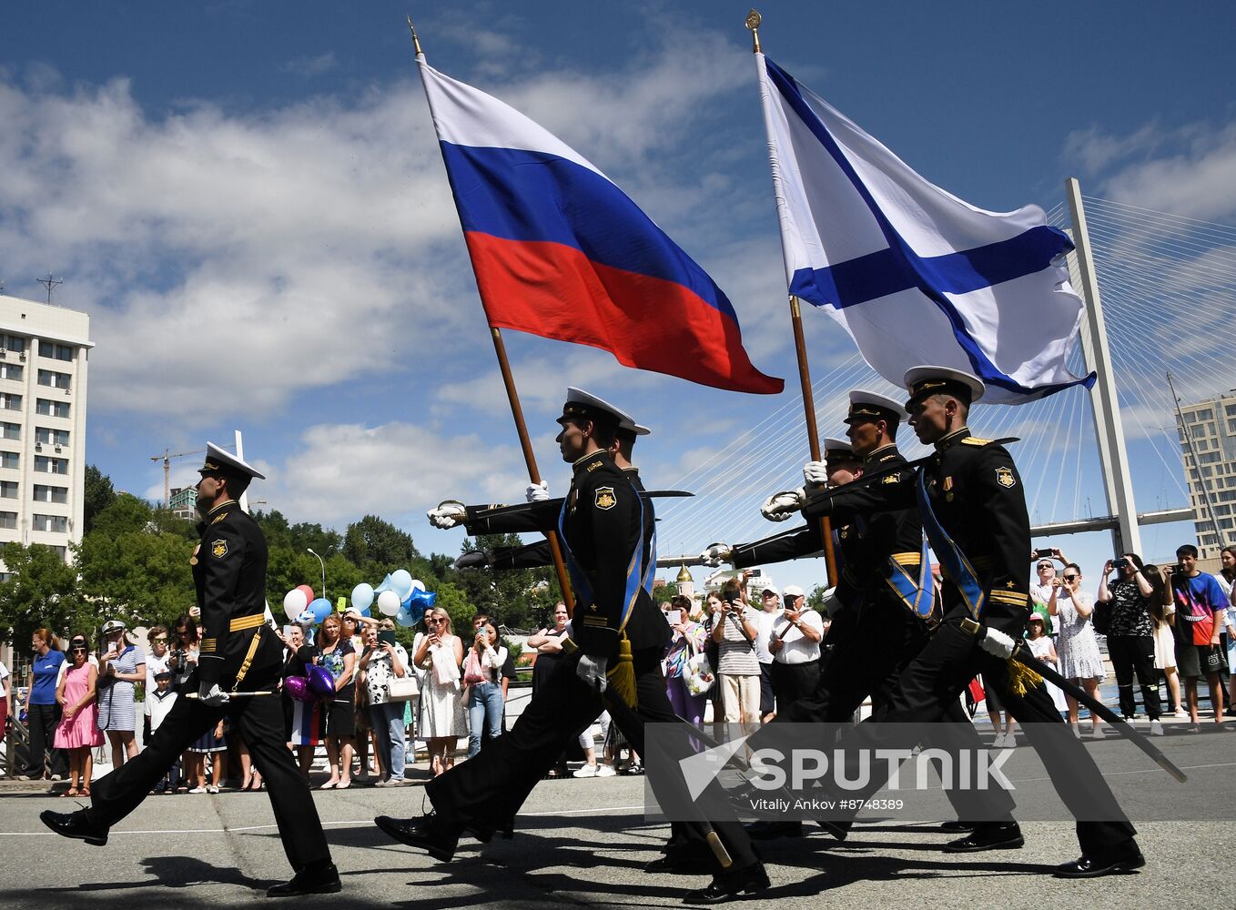 Russia Navy Warships Welcoming