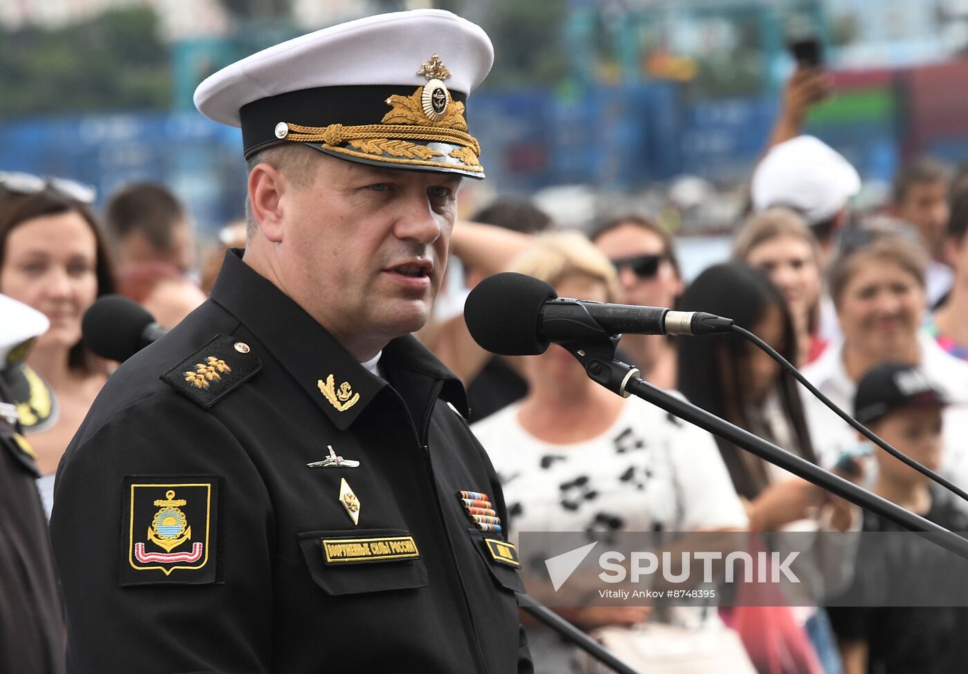 Russia Navy Warships Welcoming