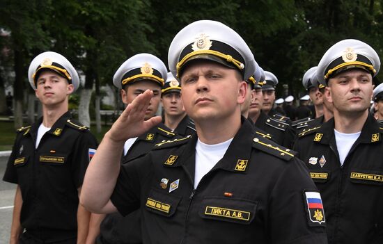 Russia Navy Warships Welcoming