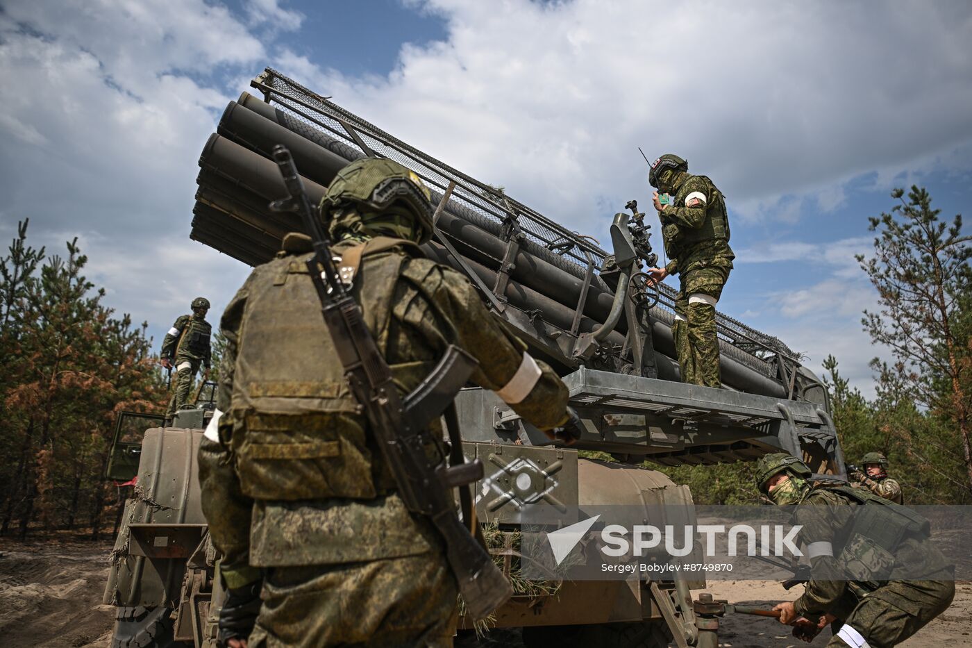 Russia Ukraine Military Operation Artillery Unit