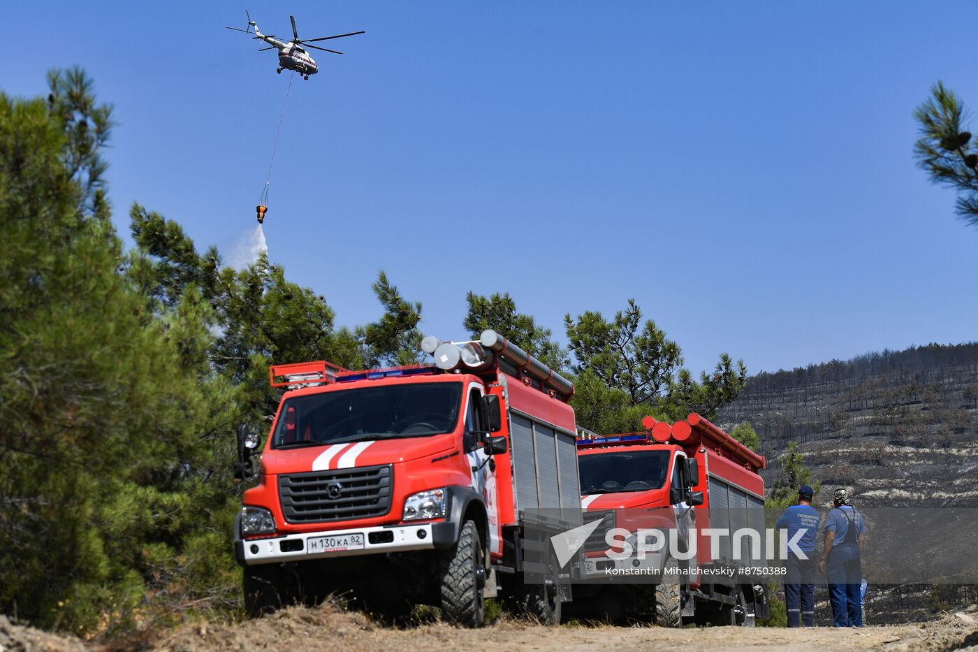 Russia Crimea Wildfire