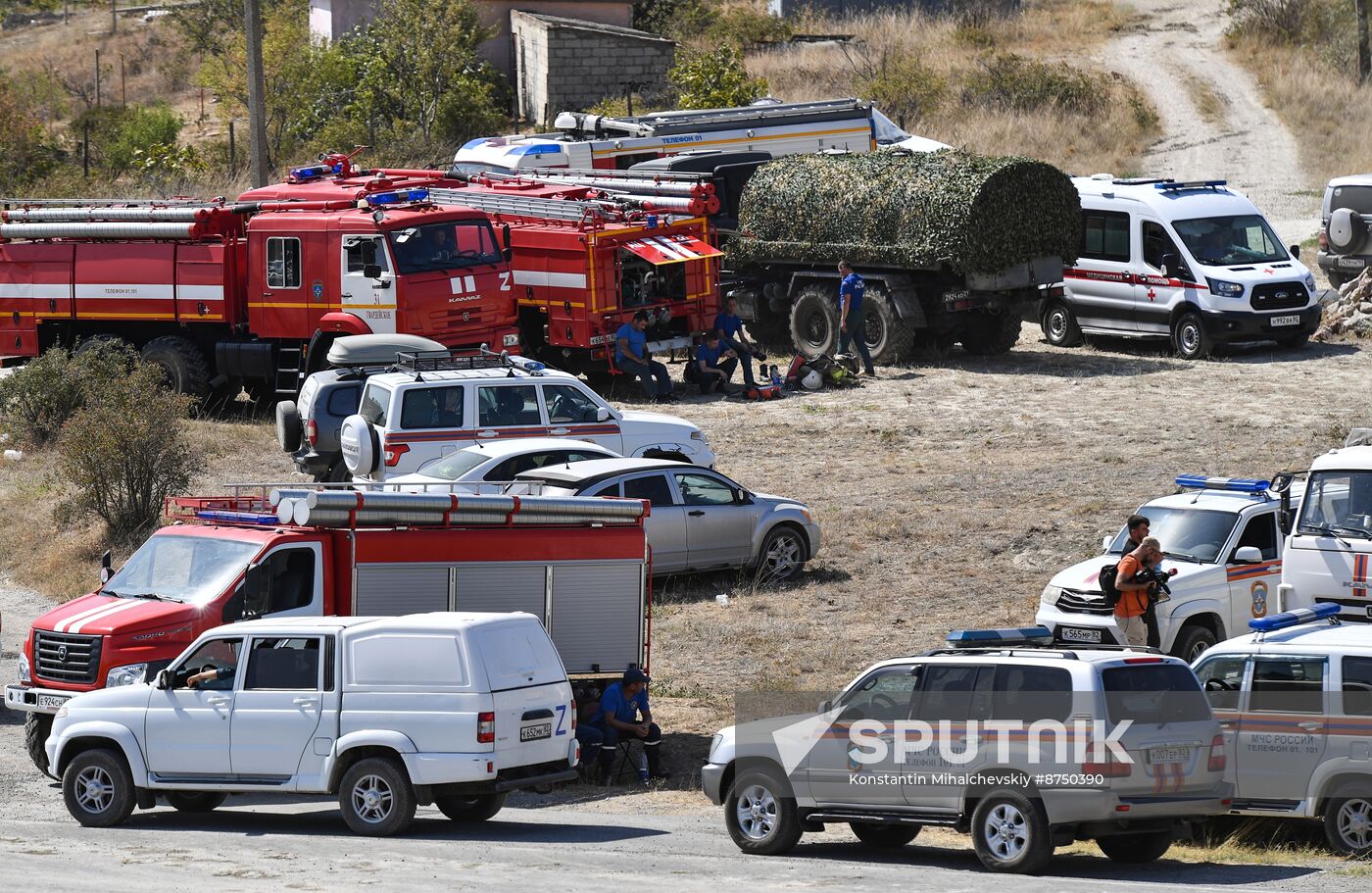 Russia Crimea Wildfire