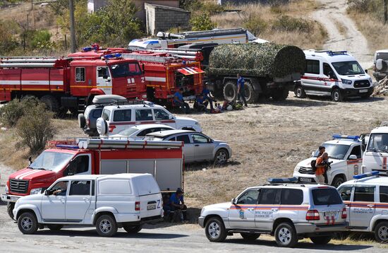 Russia Crimea Wildfire