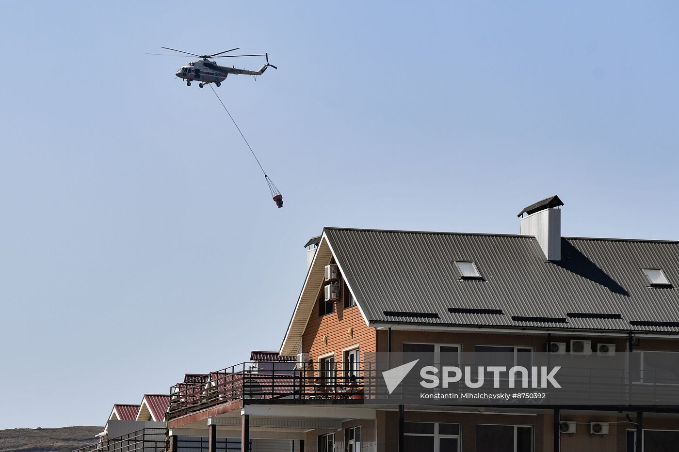 Russia Crimea Wildfire