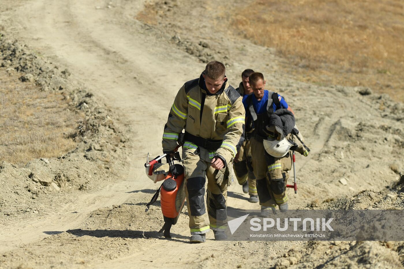 Russia Crimea Wildfire