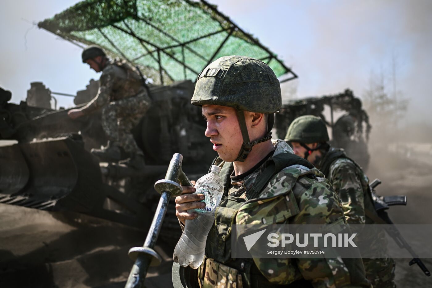 Russia Ukraine Military Operation Artillery Unit