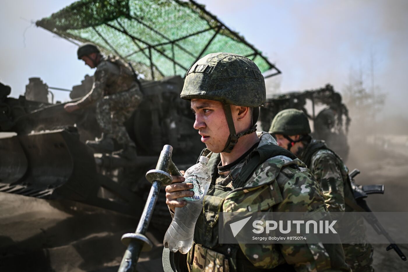 Russia Ukraine Military Operation Artillery Unit