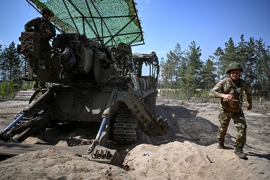 Russia Ukraine Military Operation Artillery Unit