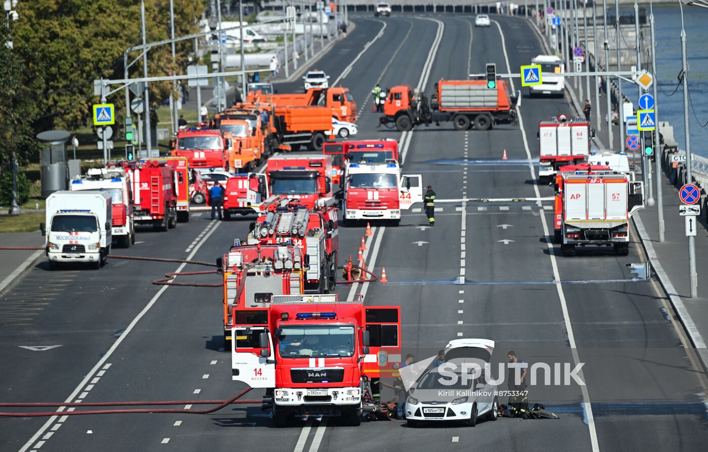 Russia Administrative Building Fire