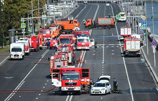 Russia Administrative Building Fire