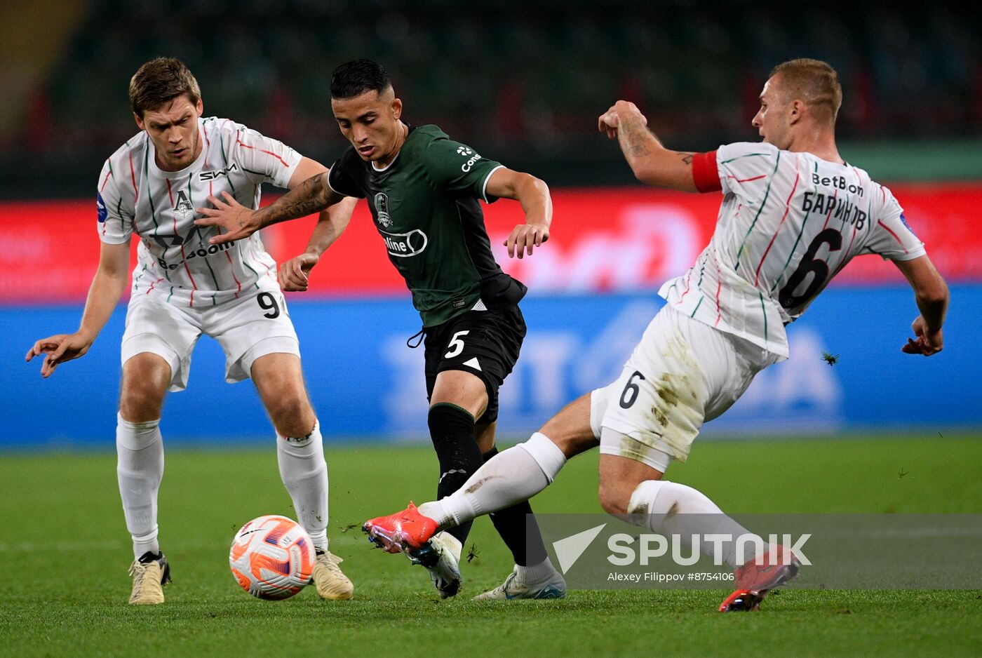 Russia Soccer Premier-League Lokomotiv - Krasnodar