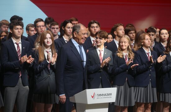 Russia Lavrov New Academic Year Primakov School