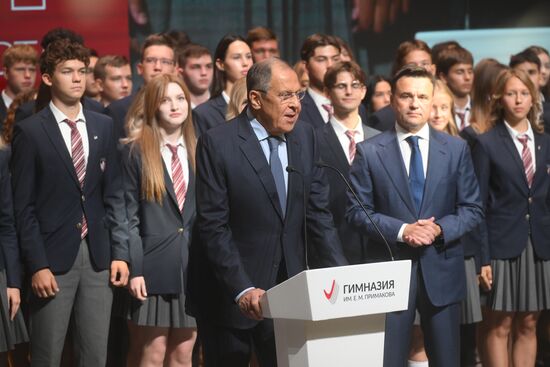 Russia Lavrov New Academic Year Primakov School