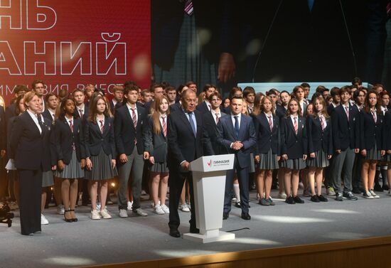 Russia Lavrov New Academic Year Primakov School