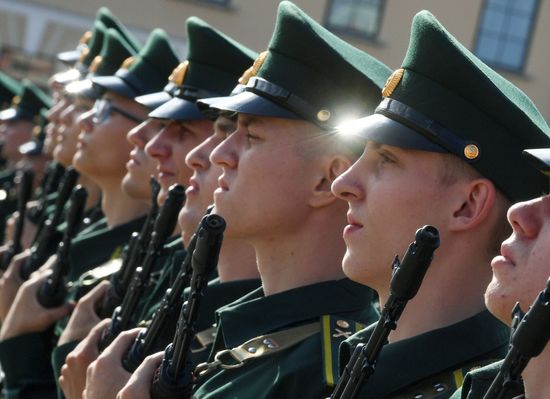 Russia National Guard Cadets Oath Taking