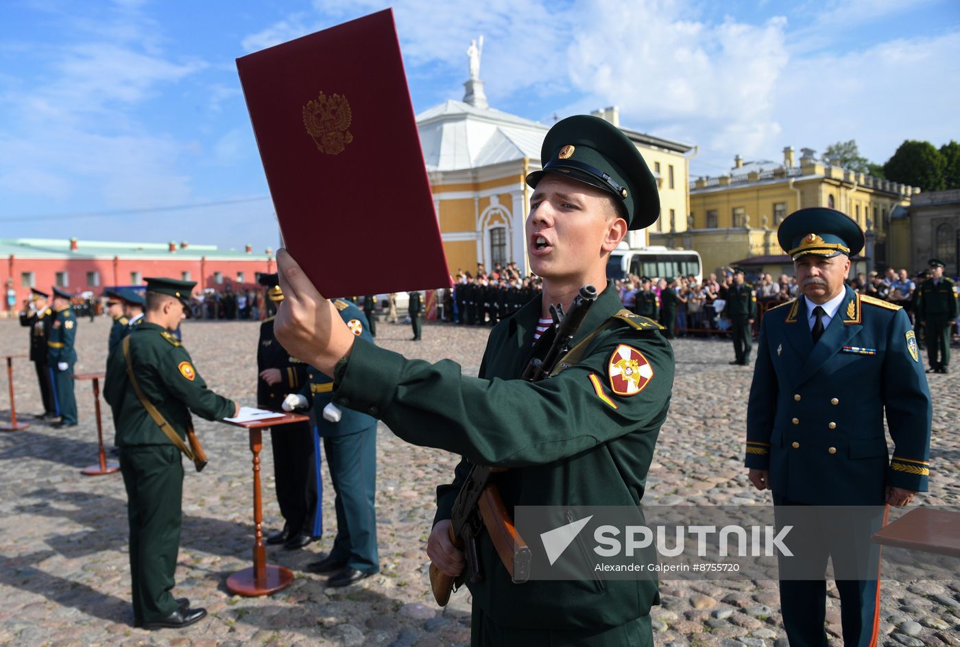 Russia National Guard Cadets Oath Taking