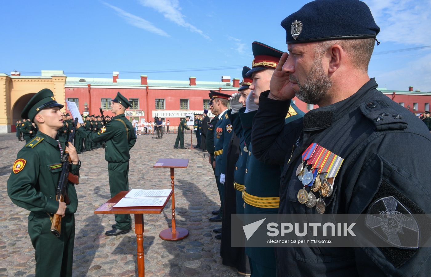 Russia National Guard Cadets Oath Taking