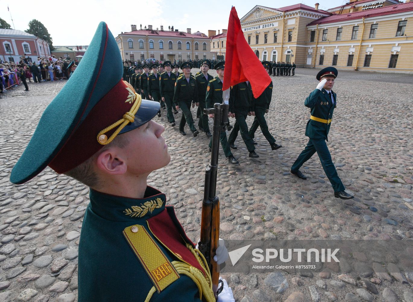 Russia National Guard Cadets Oath Taking