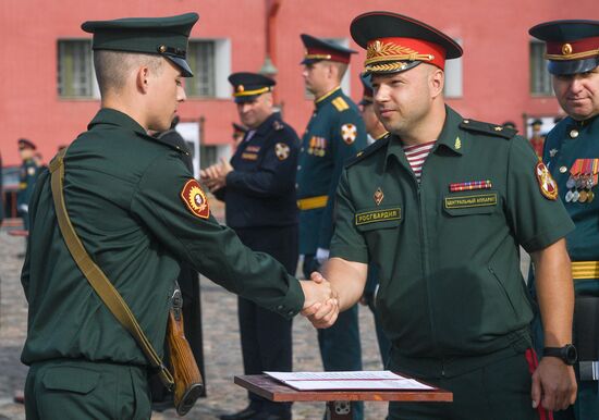 Russia National Guard Cadets Oath Taking