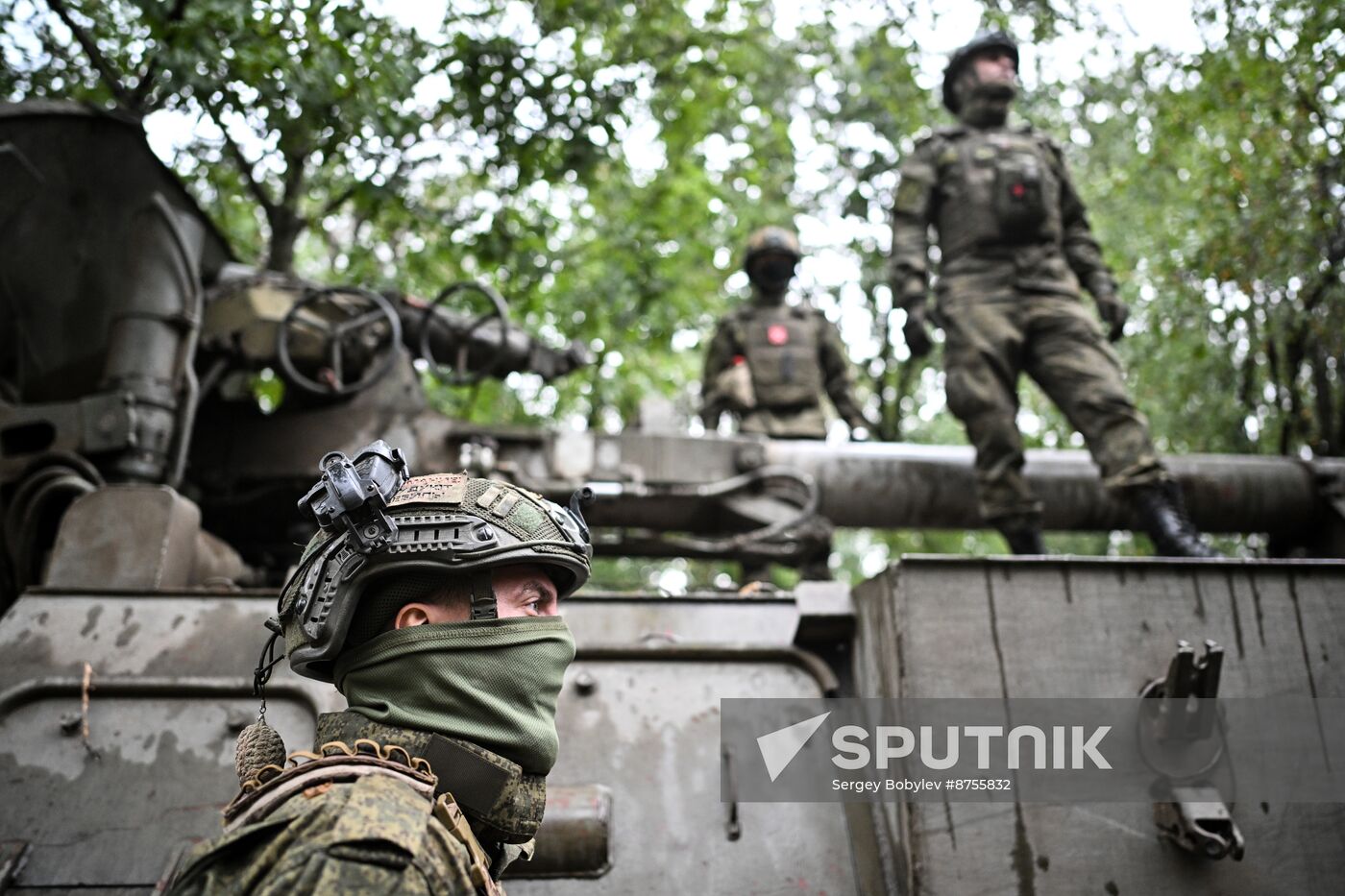 Russia Ukraine Military Operation Artillery Unit