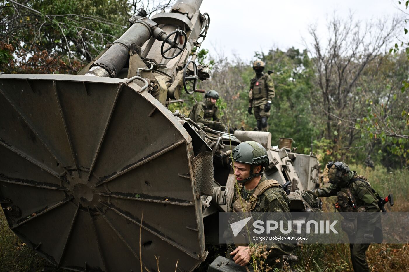 Russia Ukraine Military Operation Artillery Unit