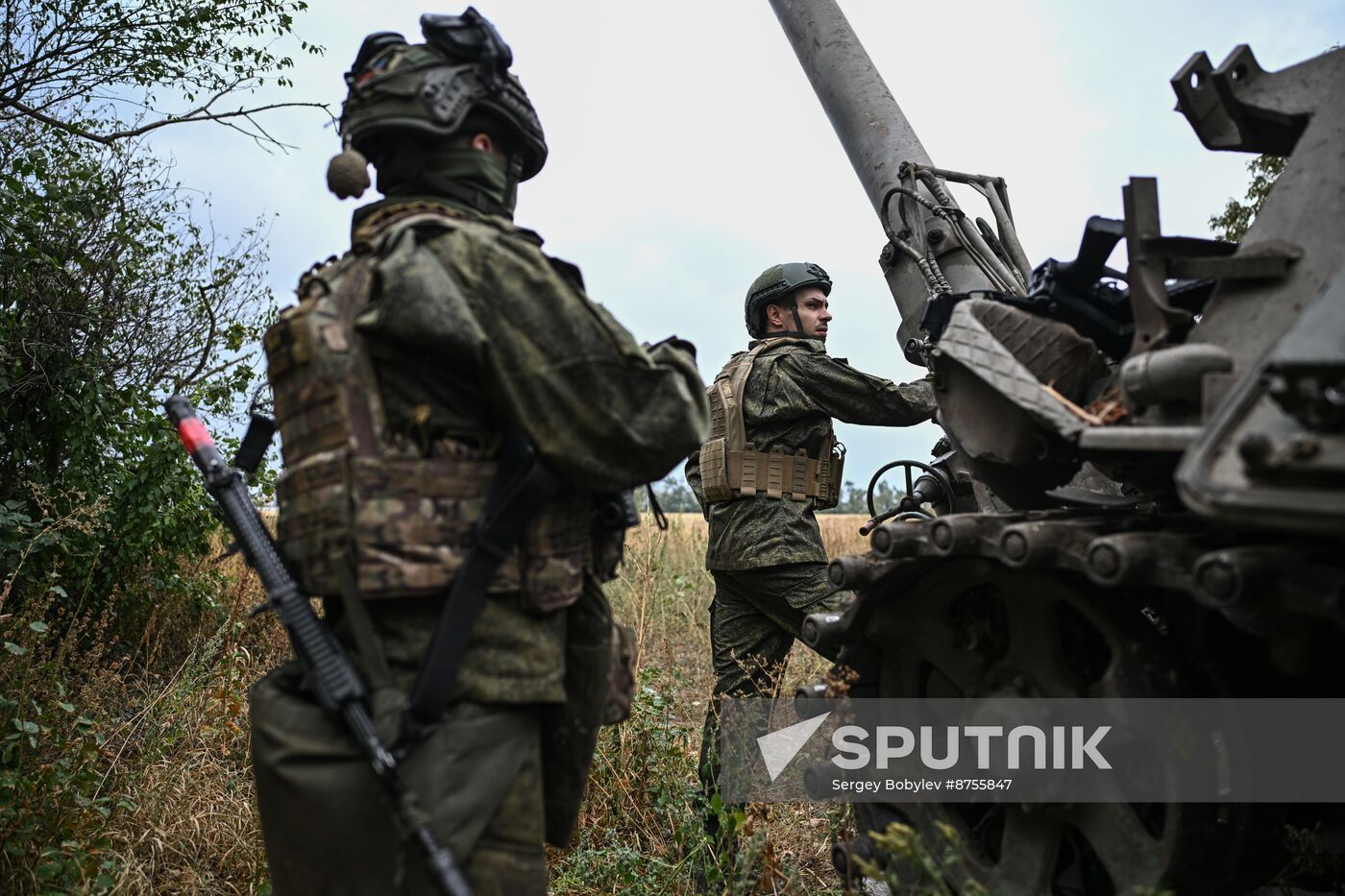 Russia Ukraine Military Operation Artillery Unit