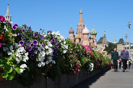 Russia Moscow City Day Preparations