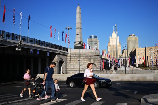 Russia Moscow City Day Preparations