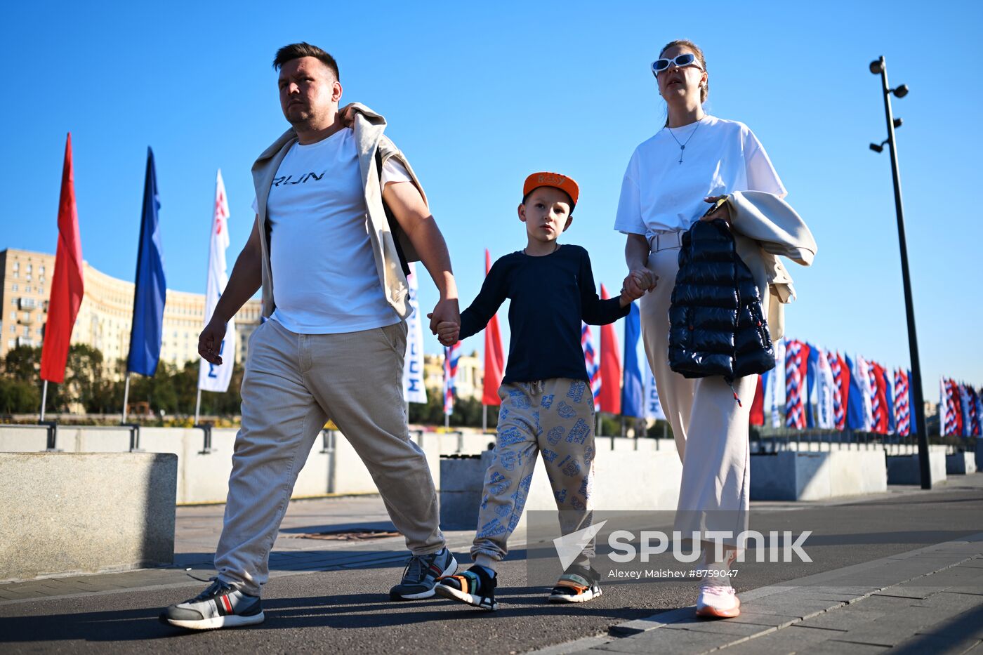 Russia Moscow City Day Preparations