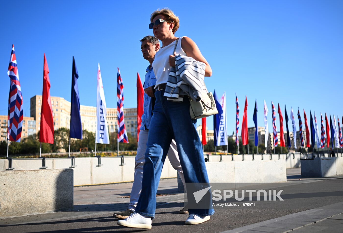 Russia Moscow City Day Preparations