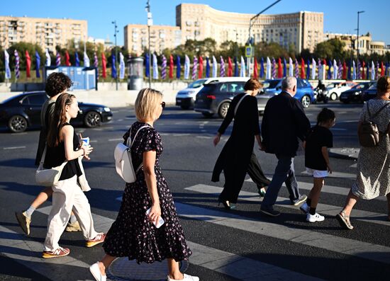 Russia Moscow City Day Preparations