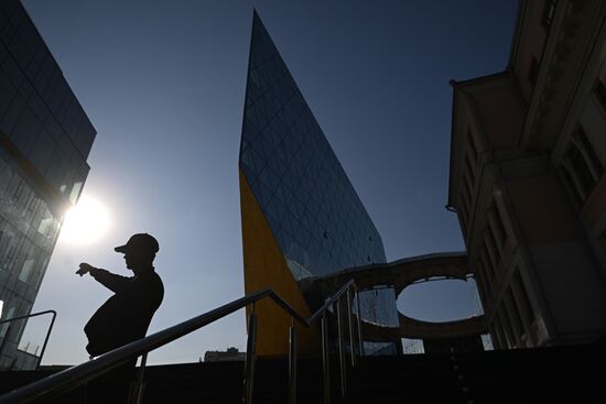 Russia Moscow City Day Bauman Technical University