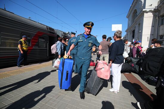 Russia Ukraine Military Operation Evacuees