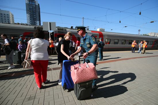 Russia Ukraine Military Operation Evacuees